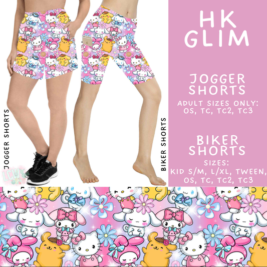 Batch #555 - Cool Characters 7 - Closes 7/13 - ETA mid Sept - HK Glim Biker & Jogger Shorts