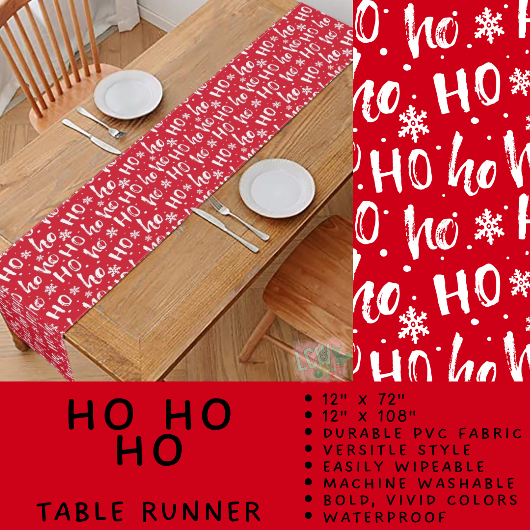 Batch #588 - Table Runners - Closes 9/21 - ETA early/mid Nov - Ho Ho Ho Table Runner