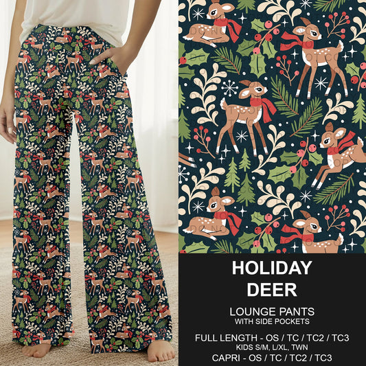 B313 - Preorder Holiday Deer Lounge Pants (Closes 9/20. ETA: late Nov.)