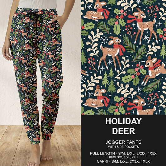 B313 - Preorder Holiday Deer Joggers (Closes 9/20. ETA: late Nov.)