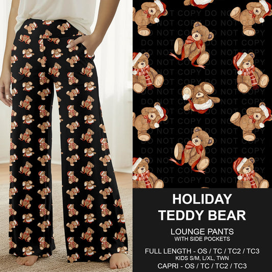 B311 - Preorder Holiday Teddy Bear Lounge Pants (Closes 9/06. ETA: mid Nov.)