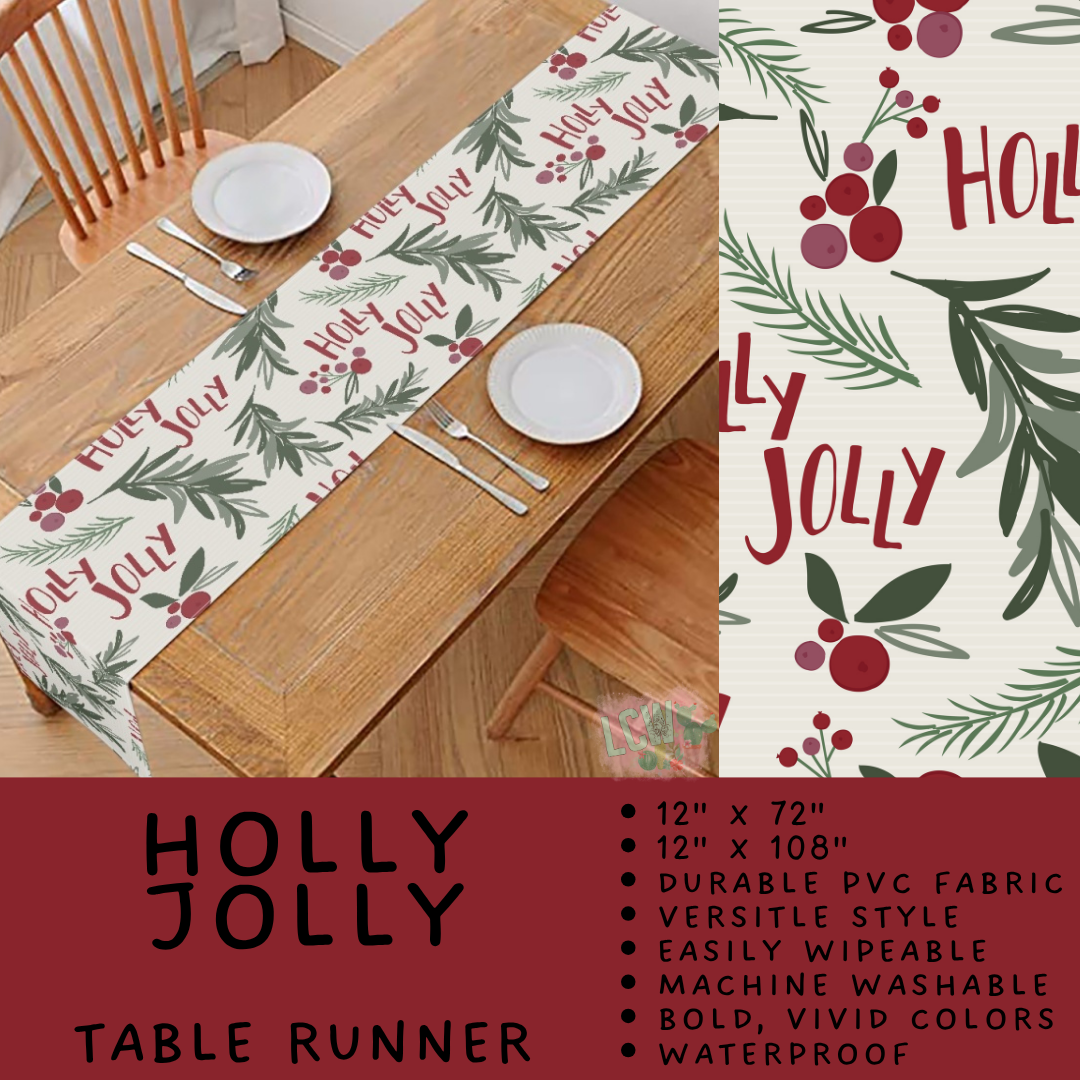 Batch #588 - Table Runners - Closes 9/21 - ETA early/mid Nov - Holly Jolly Table Runner