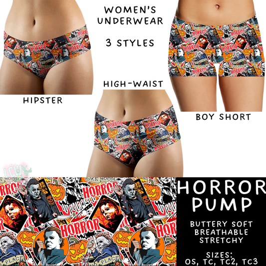Ready To Ship - Horror Pump Women's Underwear - Boy Short TC2