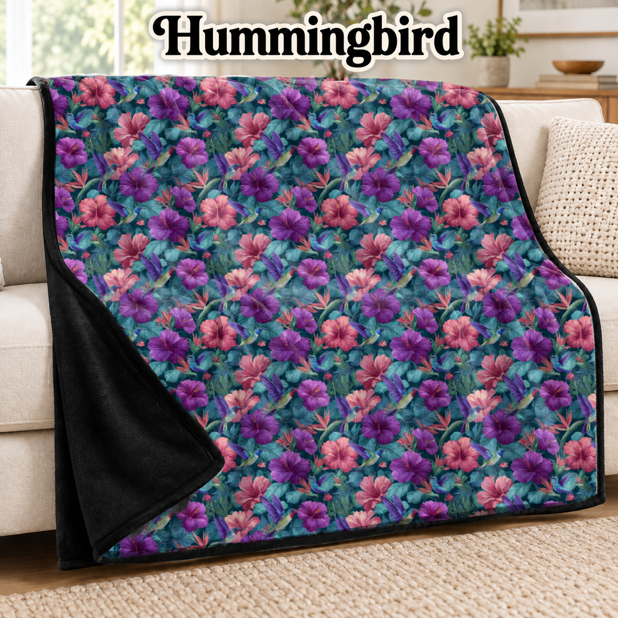 Hummingbird-Soft Throw Blanket 14 Run-Due 9/28