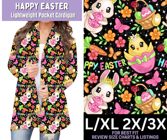 Happy Easter Pocket Cardigan