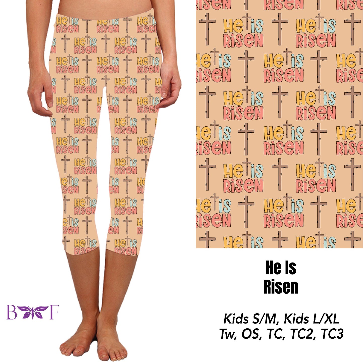 He is Risen leggings