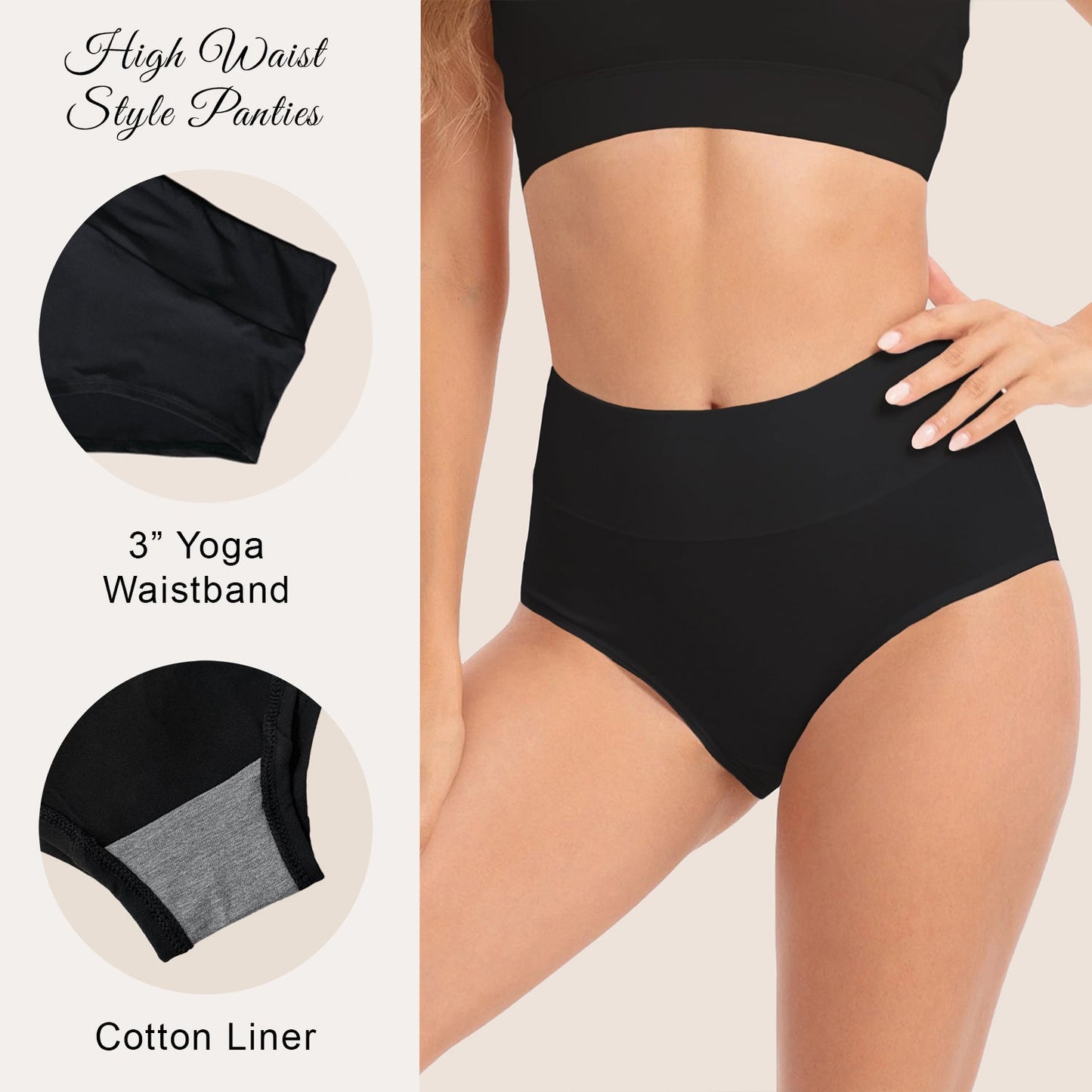 B306 - Preorder Solid Black Panties (Closes 8/07. ETA mid October)