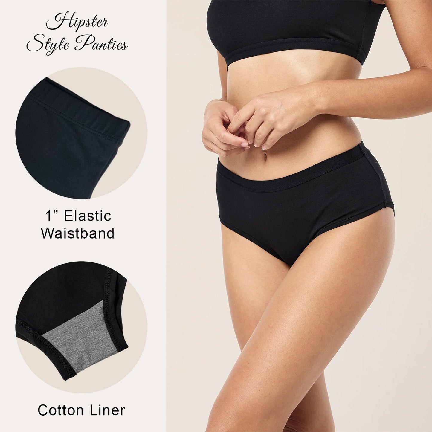 B306 - Preorder Solid Black Panties (Closes 8/07. ETA mid October)