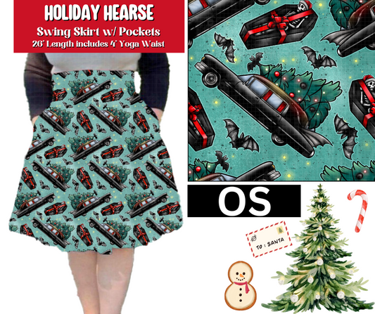 Holiday Hearse Swing Skirt