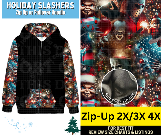 Holiday Slashers Zip-Up Hoodie