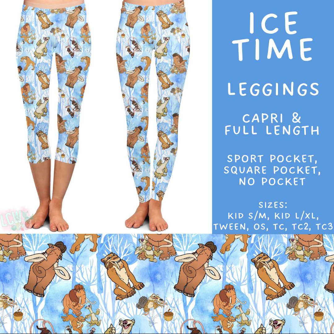 Batch #601 - Cool Characters 19 - Closes 10/21 - ETA mid Dec - Ice Time Full and Capri Length Leggings