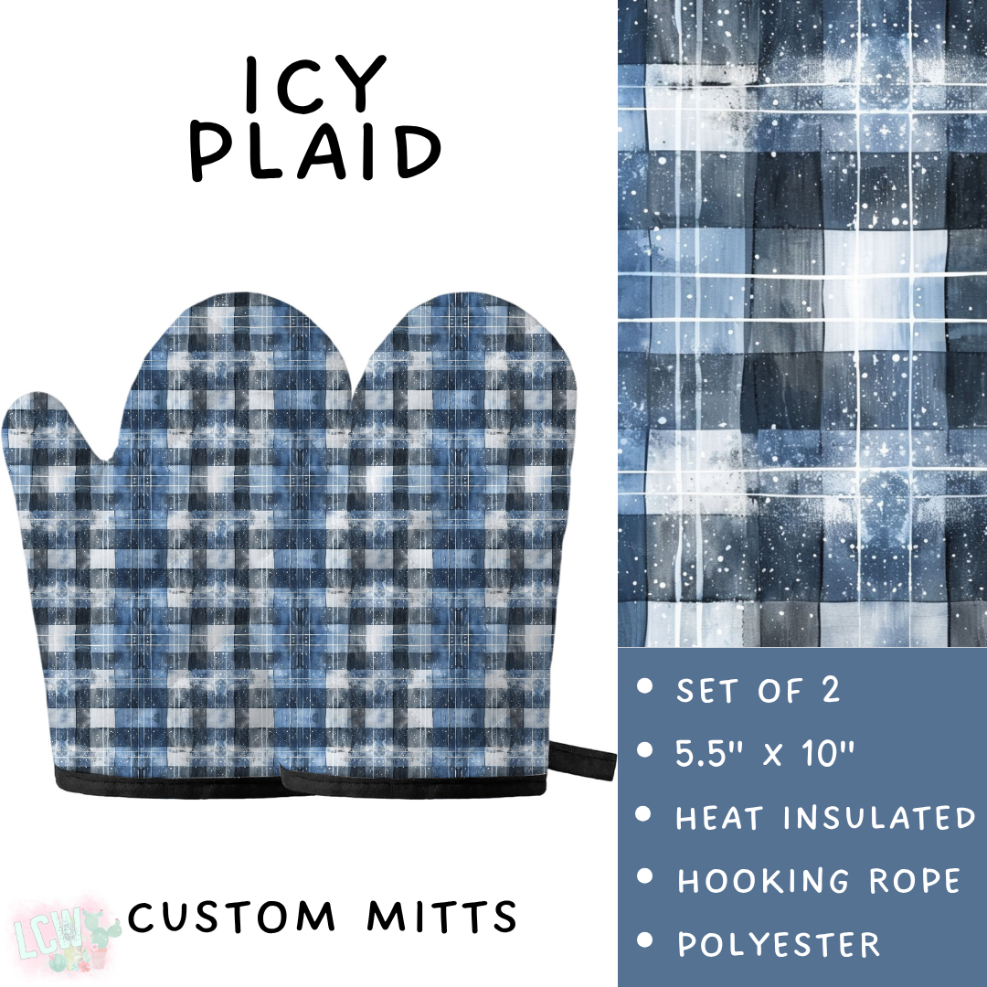 Batch #591 - Baking Spirits Bright 3 - Closes 9/28 - ETA mid/late Nov - Icy Plaid Oven Mitts