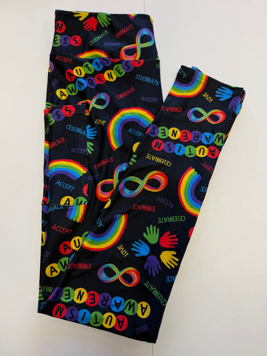 Autism Awareness Leggings w/ Pockets *RTS