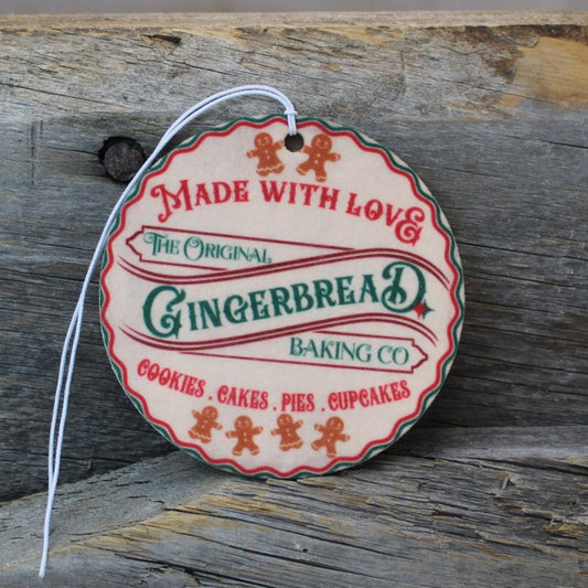 Vintage Made With Love Re-Scentable Round Car Freshener