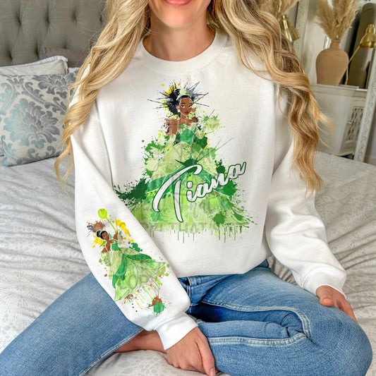 FROG SPLATTER SWEATSHIRT W/ SLEEVE PRINT