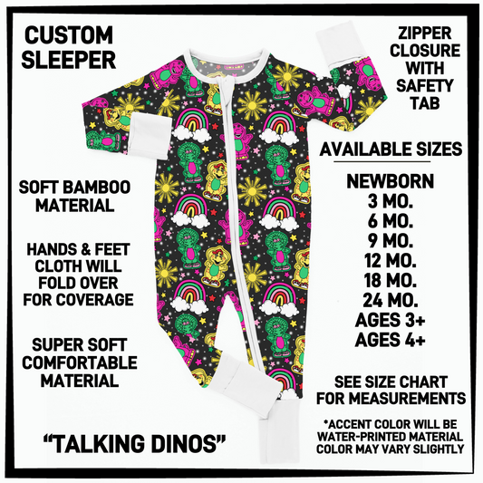 BY3S - Talking Dinos Baby Sleeper - Preorder Closing 2/12 ETA: Late April