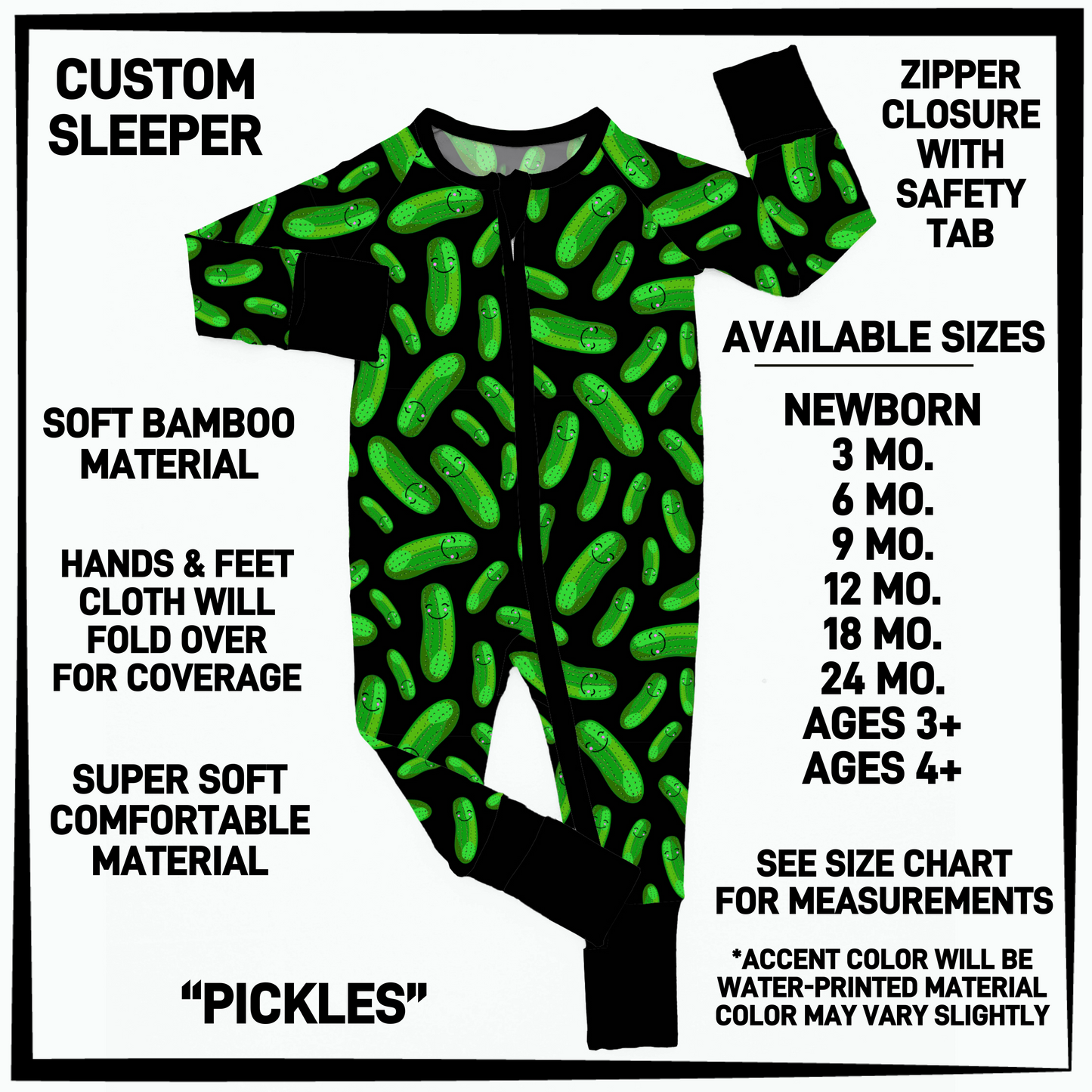 BY3S - Pickles Baby Sleeper - Preorder Closing 2/12 ETA: Late April