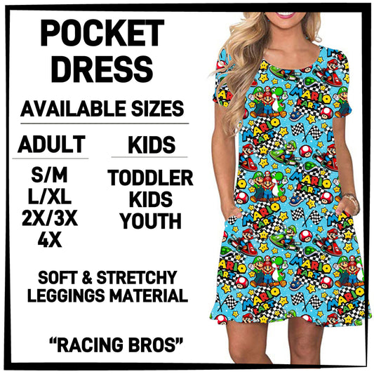 240BT - Racing Bros Pocket Dress - Preorder ETA: Late March