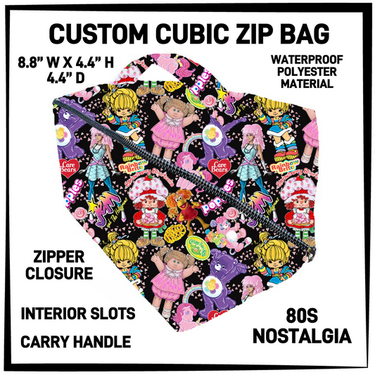 CZ1B - 80s Nostalgia Cubic Zip Bag - Preorder Closing 7/8 ETA: Early Sept