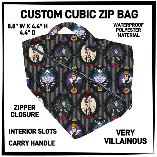 CZ1B - Very Villainous Cubic Zip Bag - Preorder Closing 7/8 ETA: Early Sept