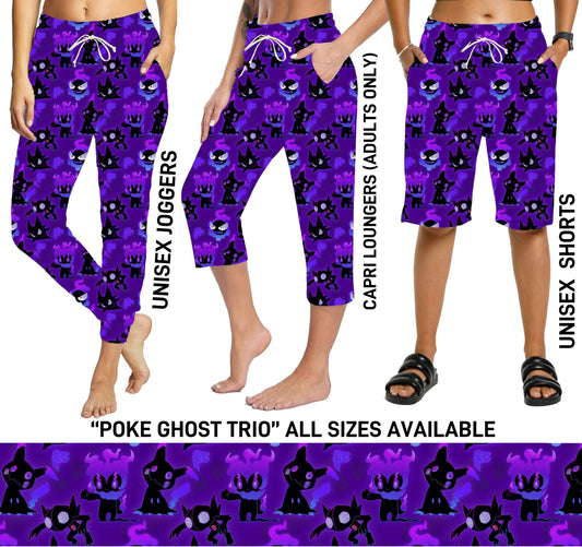 UP1B - Poke Ghost Trio Unisex Shorts - Preorder Closes 3/31 ETA: Late May