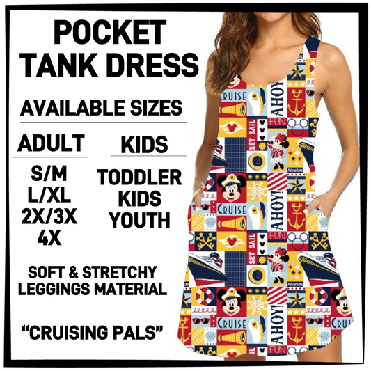 TK6D - Cruising Pals Tank Dress with Side Pockets - Preorder Closing 3/12 ETA: Late May