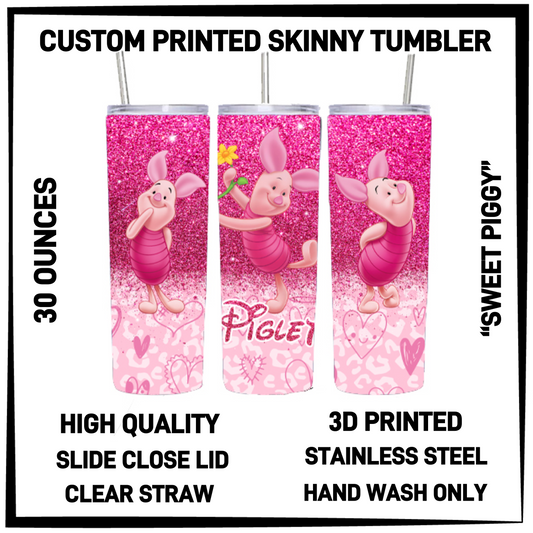 SK7T - Sweet Piggy 30oz Skinny Tumbler - Preorder Closing 3/17 ETA: Late May