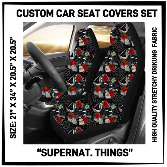 RTS - Supernat Things Car Seat Covers Set of 2