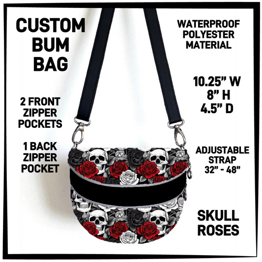 B1BM - Skull Roses Bum Bag - Preorder Closing 8/19 ETA: Mid-Oct