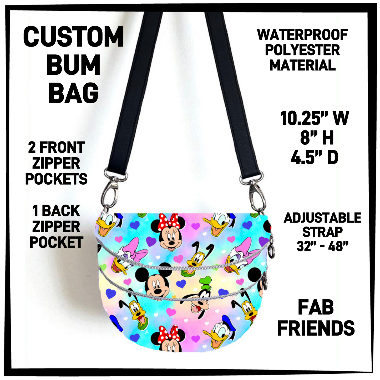 B1BM - Fab Friends Bum Bag - Preorder Closing 8/19 ETA: Mid-Oct