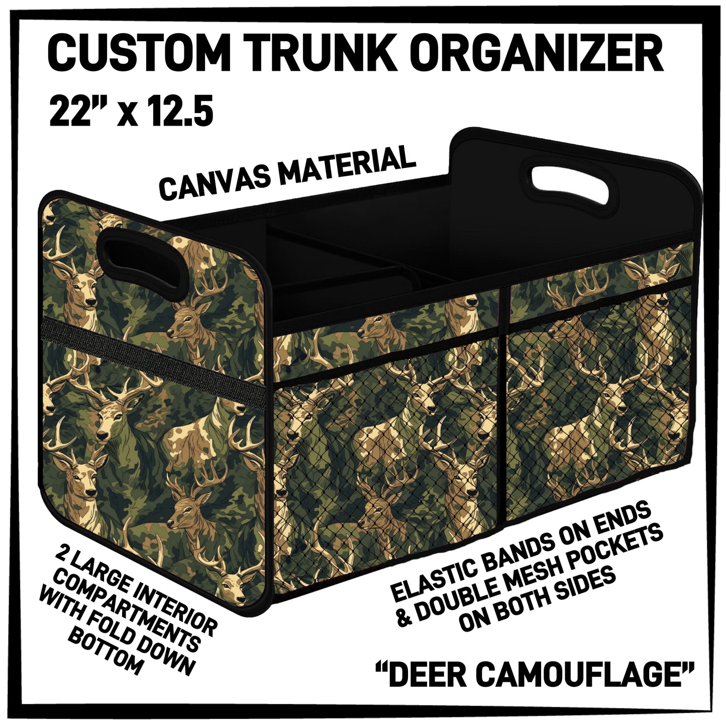 C3TO - Deer Camouflage Car Trunk Organizer - Preorder ETA: Mid-Jan