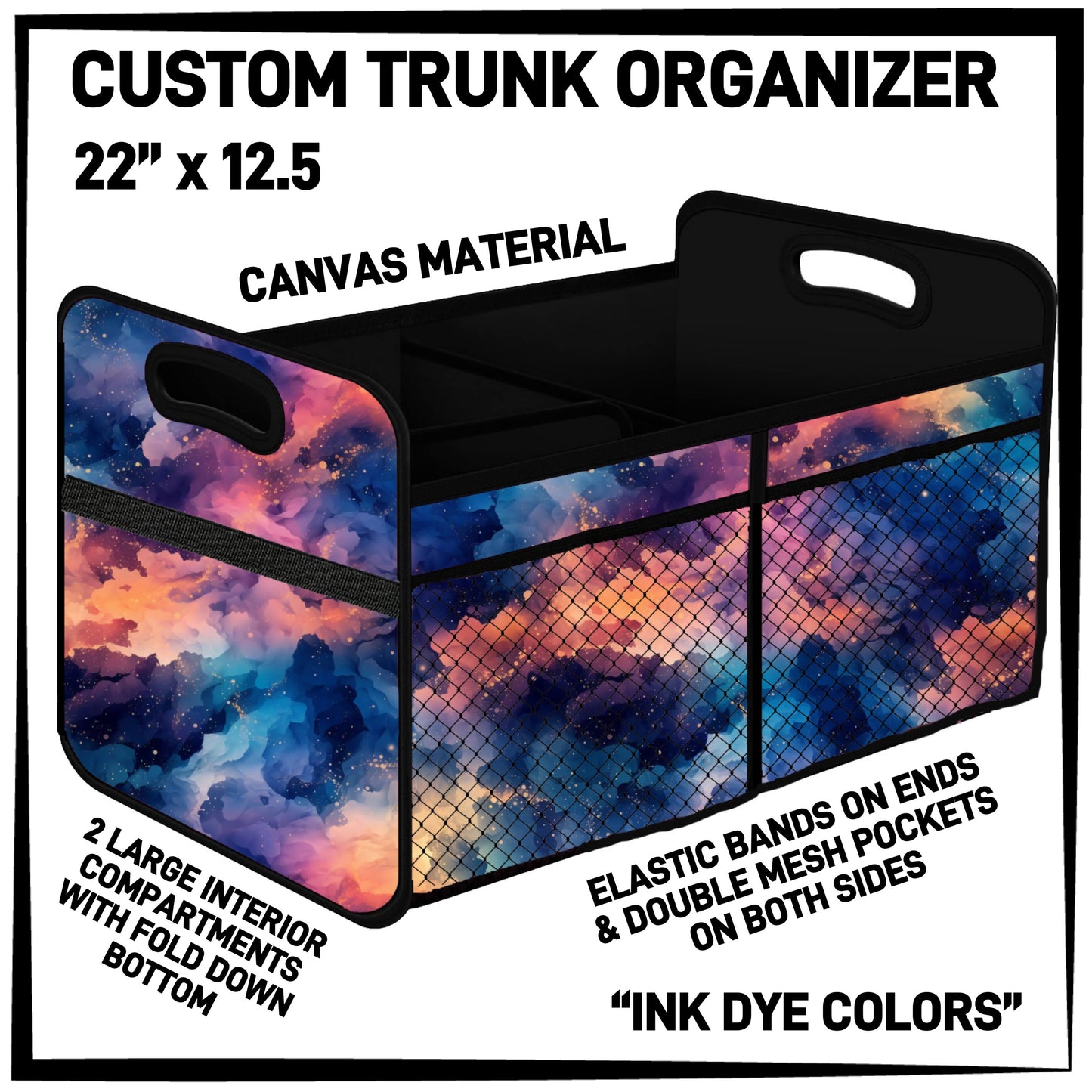 C3TO - Ink Dye Colors Car Trunk Organizer - Preorder ETA: Mid-Jan