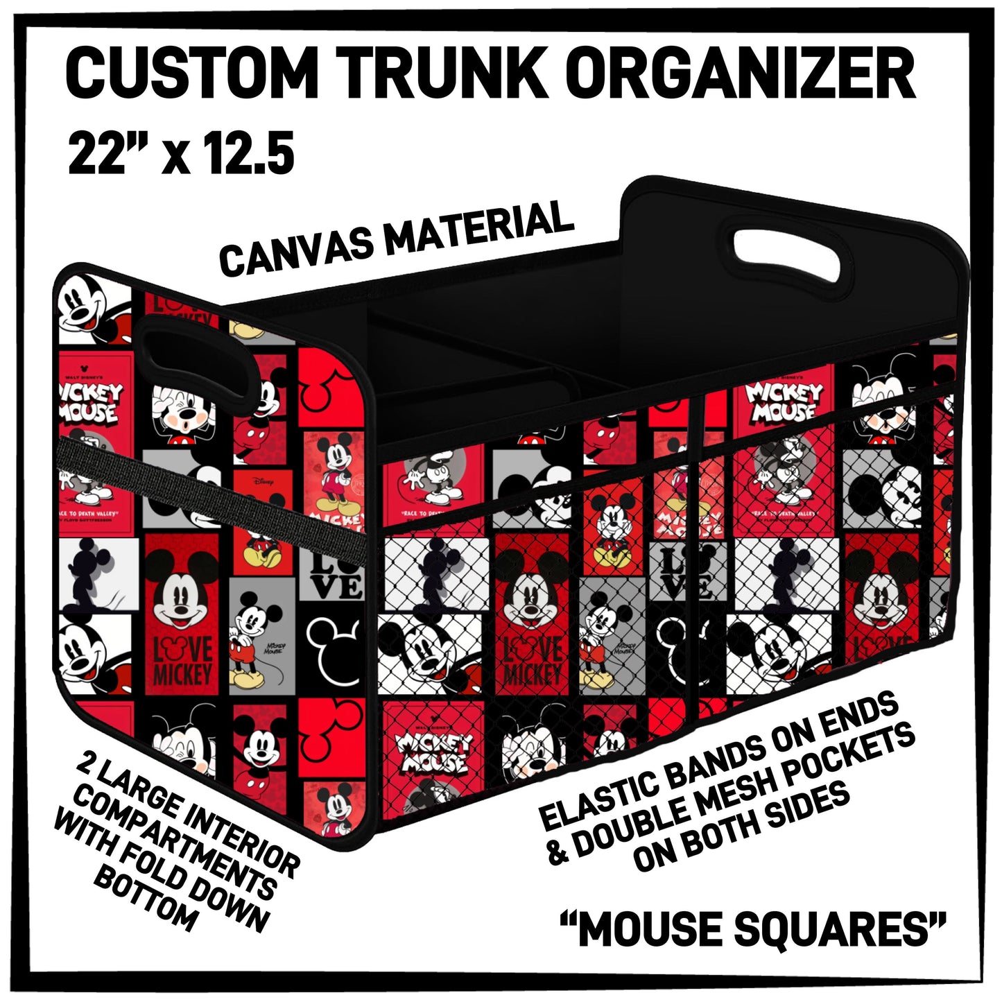 C3TO - Mouse Squares Car Trunk Organizer - Preorder ETA: Mid-Jan