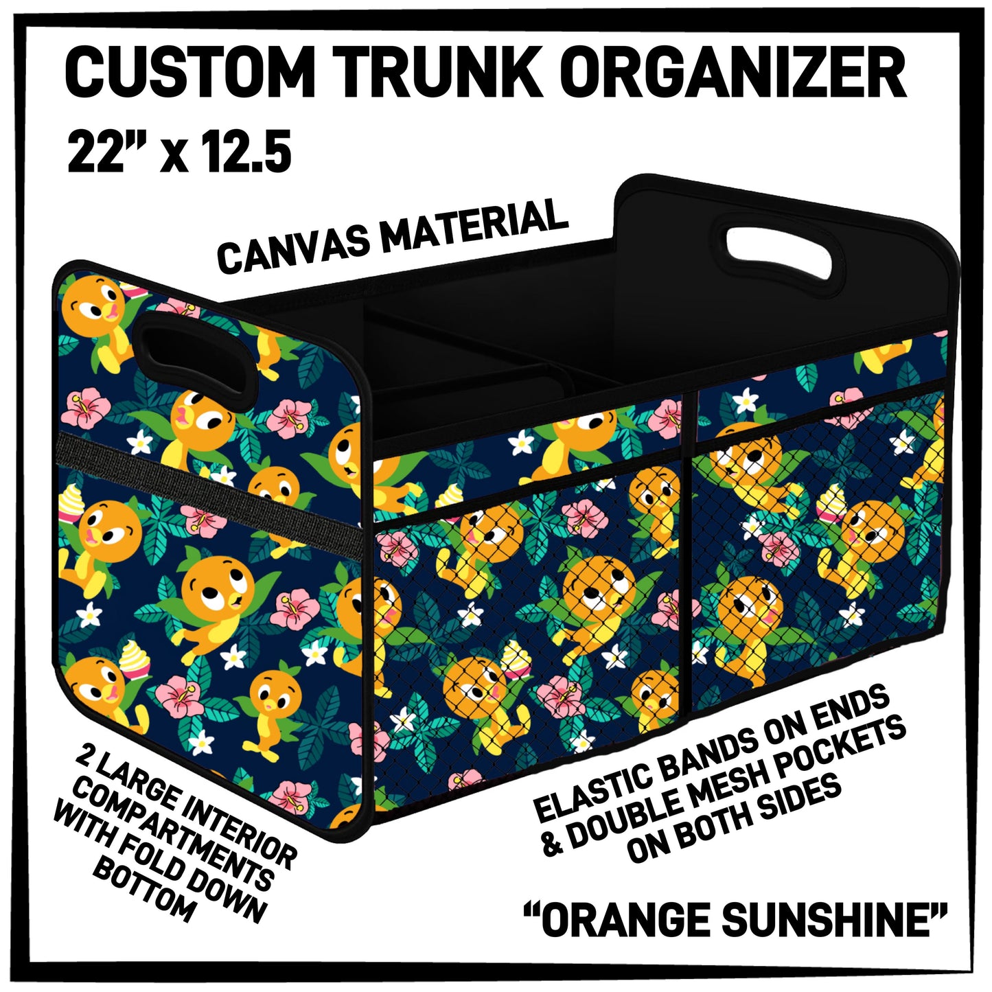 C3TO - Orange Sunshine Car Trunk Organizer - Preorder ETA: Mid-Jan