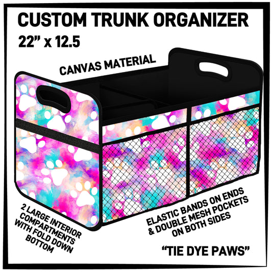 C3TO - Tie Dye Paws Car Trunk Organizer - Preorder ETA: Mid-Jan