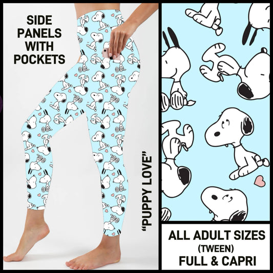 S3PN - Puppy Love Capris/Leggings with Side Panel Pockets - Preorder ETA: Late Jan