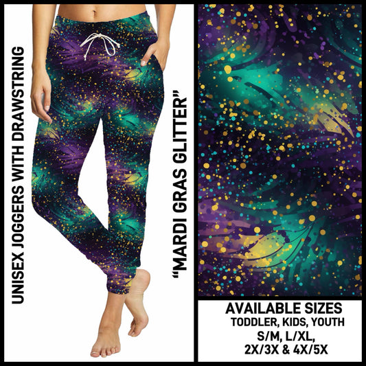 S3PN - Mardi Gras Glitter Unisex Full Joggers - Preorder ETA: Late Jan