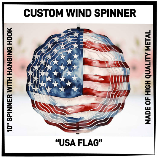 W2SN - USA Flag Wind Spinners - Preorder ETA: Late Jan