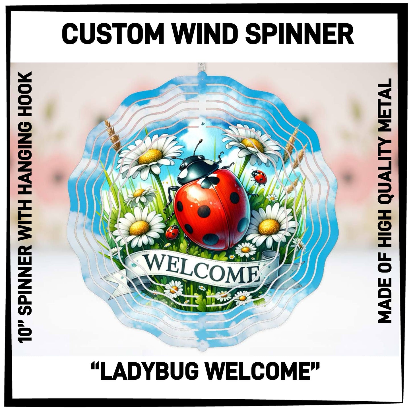 W2SN - Ladybug Welcome Wind Spinners - Preorder ETA: Late Jan