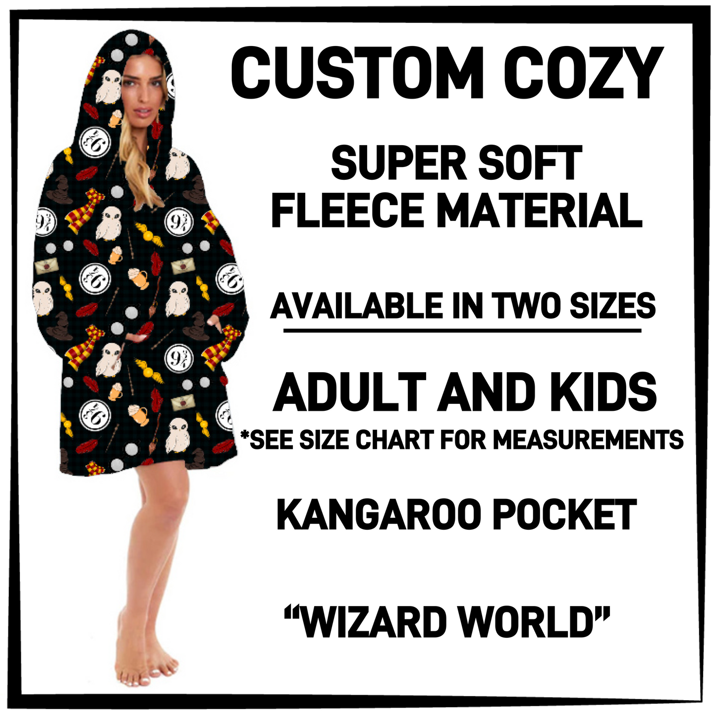 CZ2Y - Wizard World Hooded Cozy - Preorder Closing 9/15 ETA: Mid-Dec