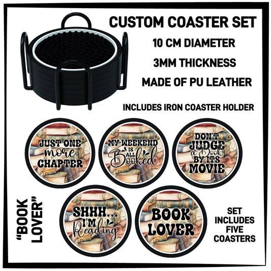 RTS - Book Lover Coaster Set