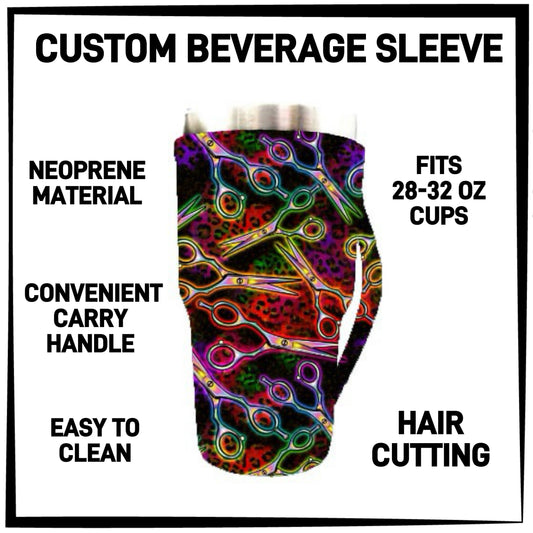 RTS - Hair Cutting 28-32oz Beverage Sleeves