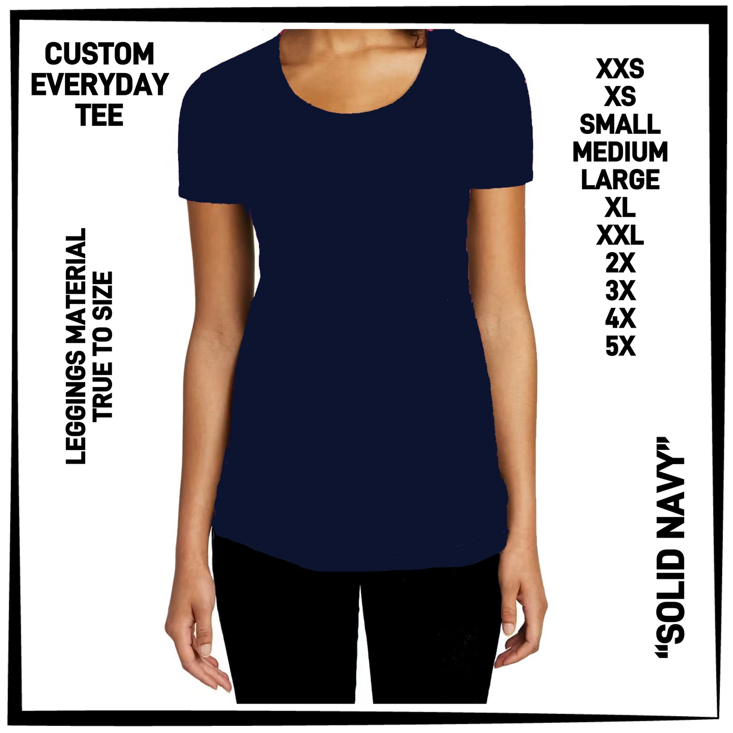 ED2T - Solid Navy Everyday Tee - Preorder Closing 9/23 ETA: Mid-Dec