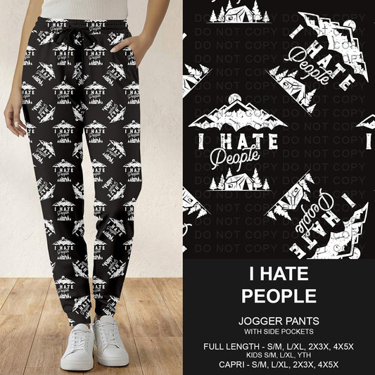 B291 - Preorder I Hate People Joggers (Closes 5/17. ETA: late July)
