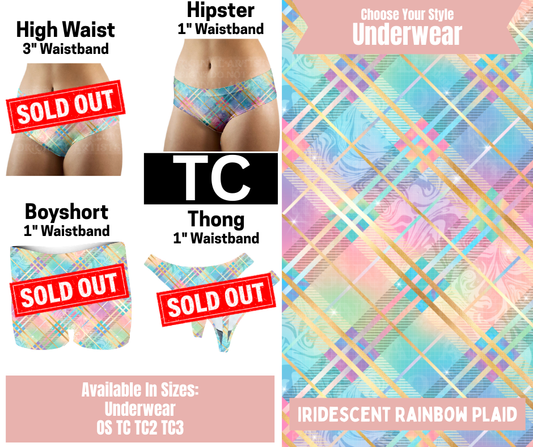 Iridescent Rainbow Hipster Underwear