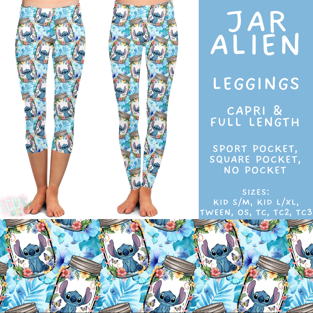 Batch #529 - Floral Jar Collection - Closes 5/13 - ETA mid July - Jar Alien Full and Capri Length Leggings
