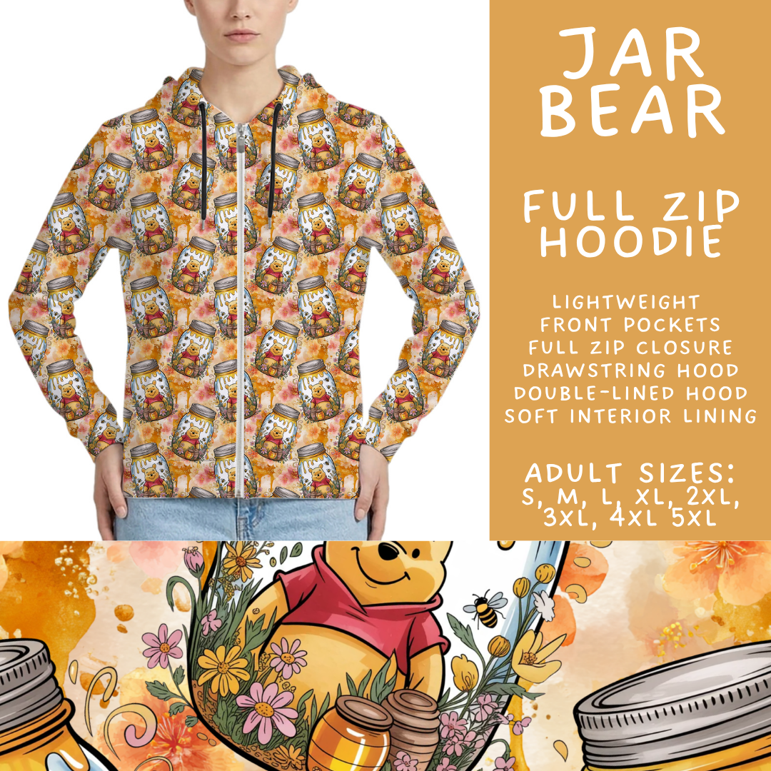 Batch #529 - Floral Jar Collection - Closes 5/13 - ETA mid July - Jar Bear Full Zip Hoodie