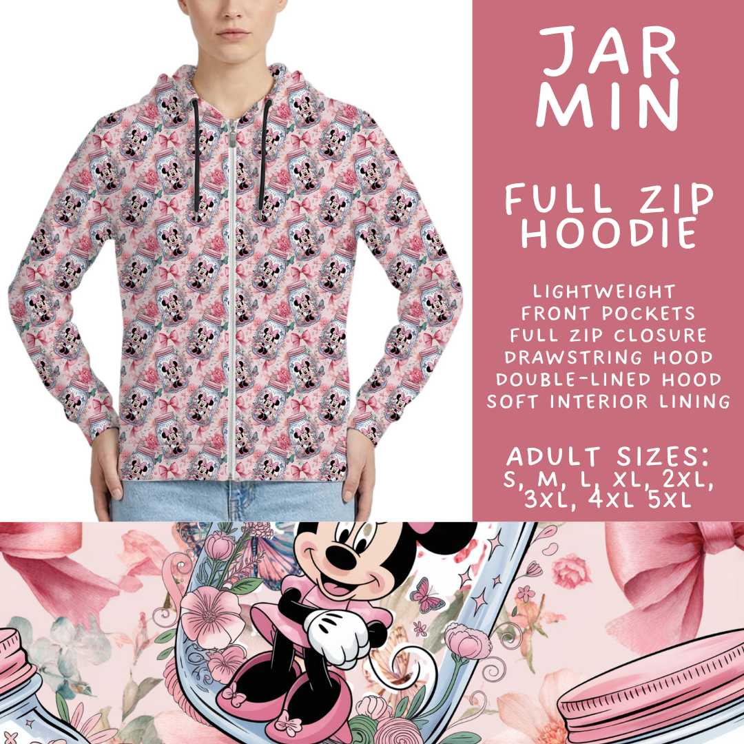 Batch #529 - Floral Jar Collection - Closes 5/13 - ETA mid July - Jar Min Full Zip Hoodie