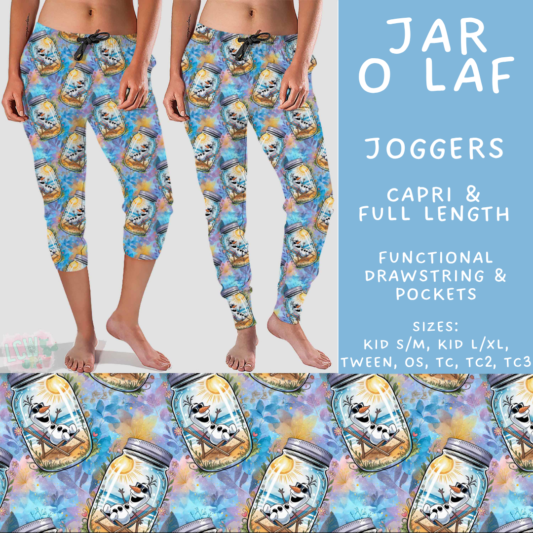 Batch #529 - Floral Jar Collection - Closes 5/13 - ETA mid July - Jar O Laf Full and Capri Length Joggers