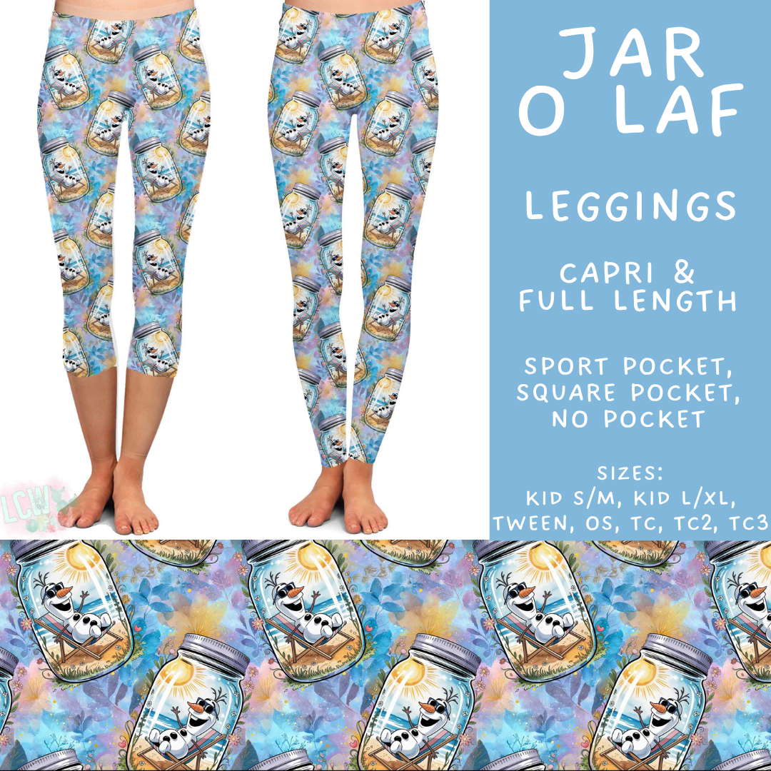 Batch #529 - Floral Jar Collection - Closes 5/13 - ETA mid July - Jar O Laf Full and Capri Length Leggings